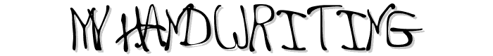 my handwriting font